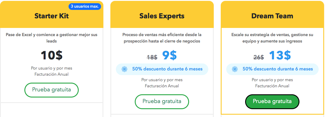 noCRM precios
