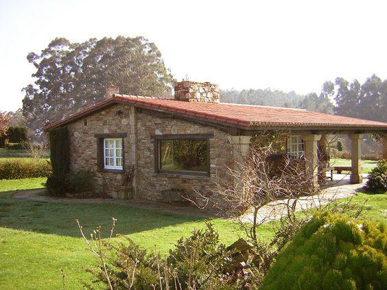 Fachadas de casas rústicas de piedra