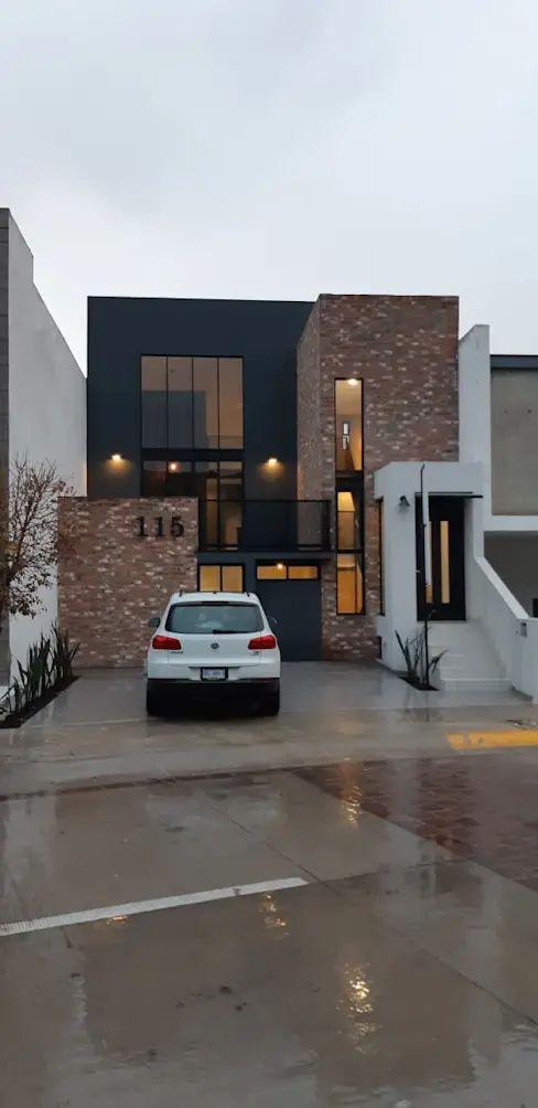 Fachadas de casas con ladrillo