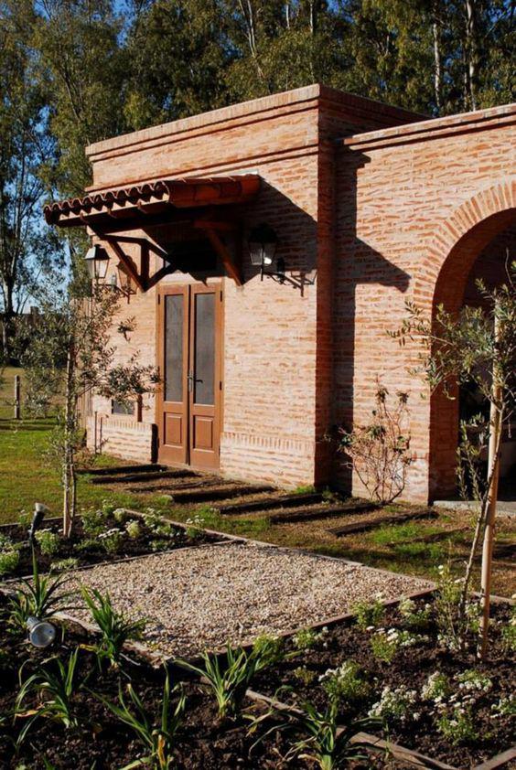 Ideas para casas de campo con revestimiento de ladrillo