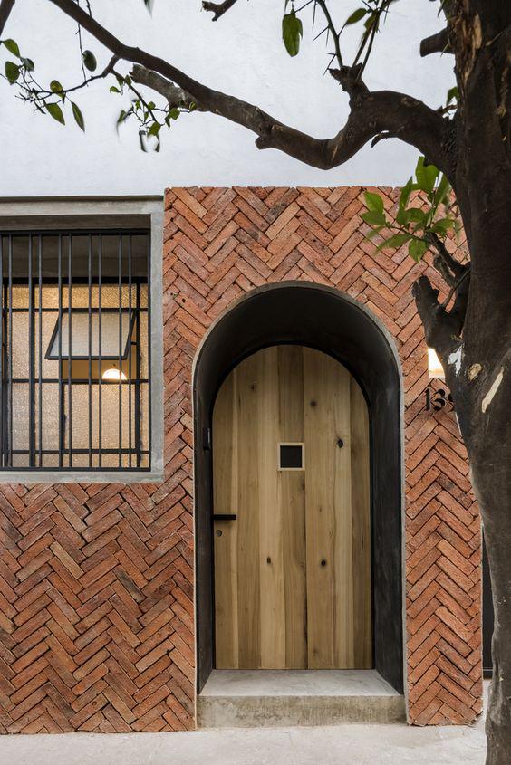 Fachadas de casas con ladrillo