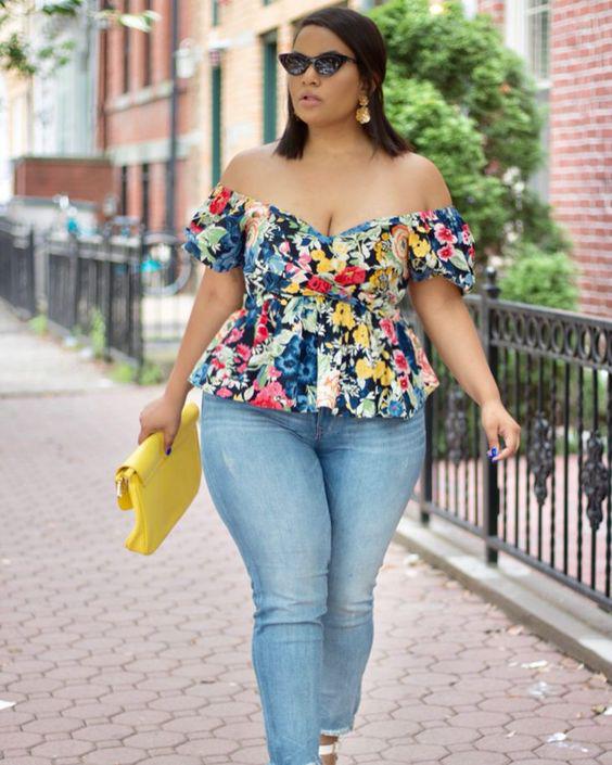 Looks casuales para chicas plus size