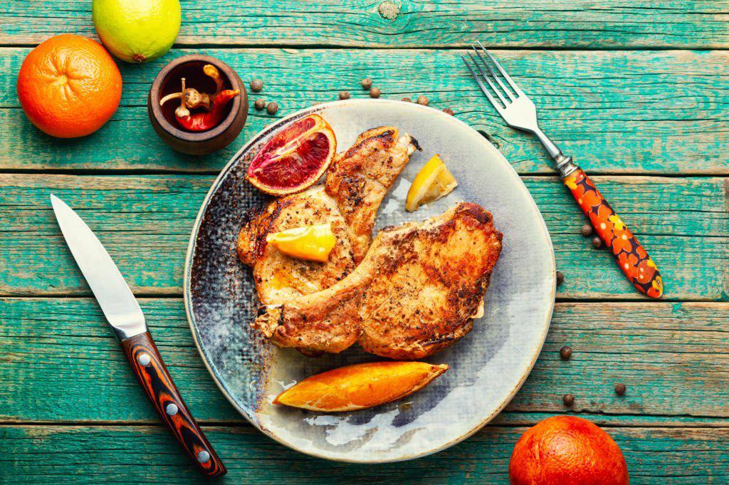 Chuletas de cerdo marinadas