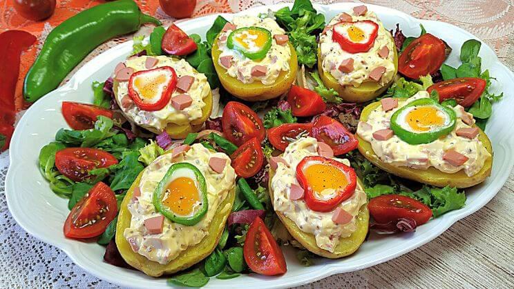 Patatas nido de codorniz