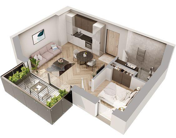 Planos de departamentos pequeños