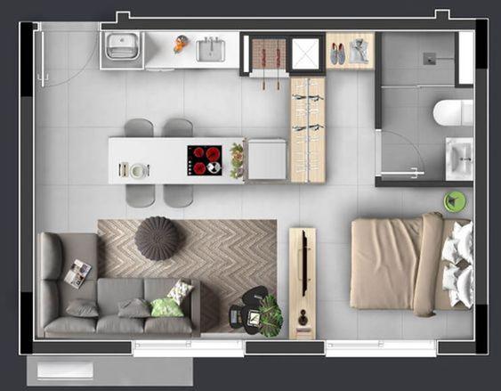 Planos de departamentos pequeños