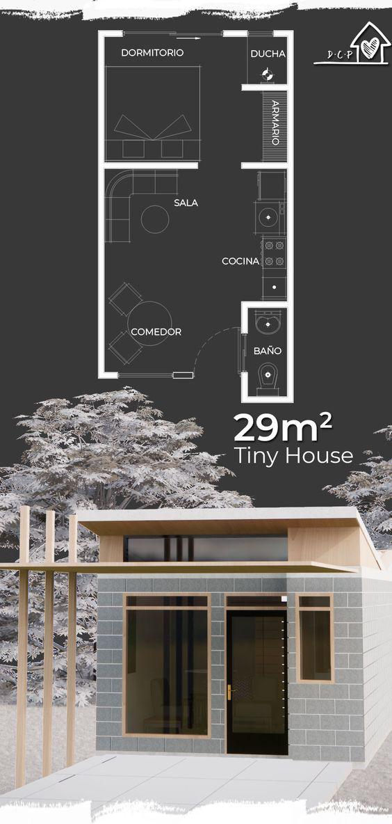 Planos de departamentos pequeños con medidas
