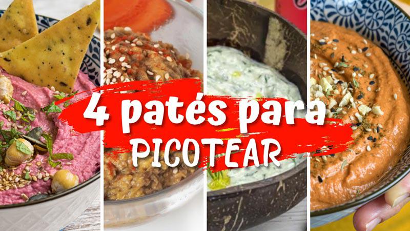 4 recetas de aperitivos para picoteo tzatziki muhammara baba ganoush y hummus