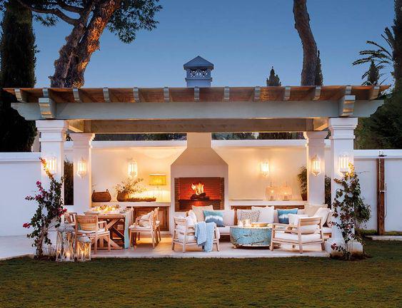 Ideas de cocinas exteriores en jardín