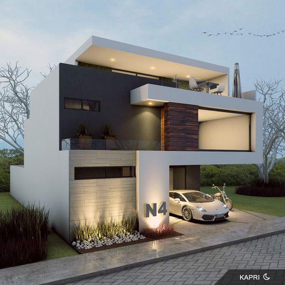 Fachadas de casas contemporáneas