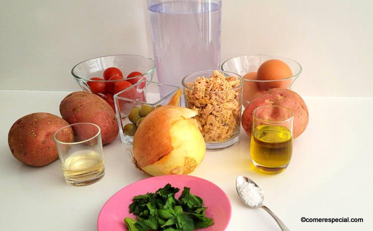 Ingredientes ensalada campera