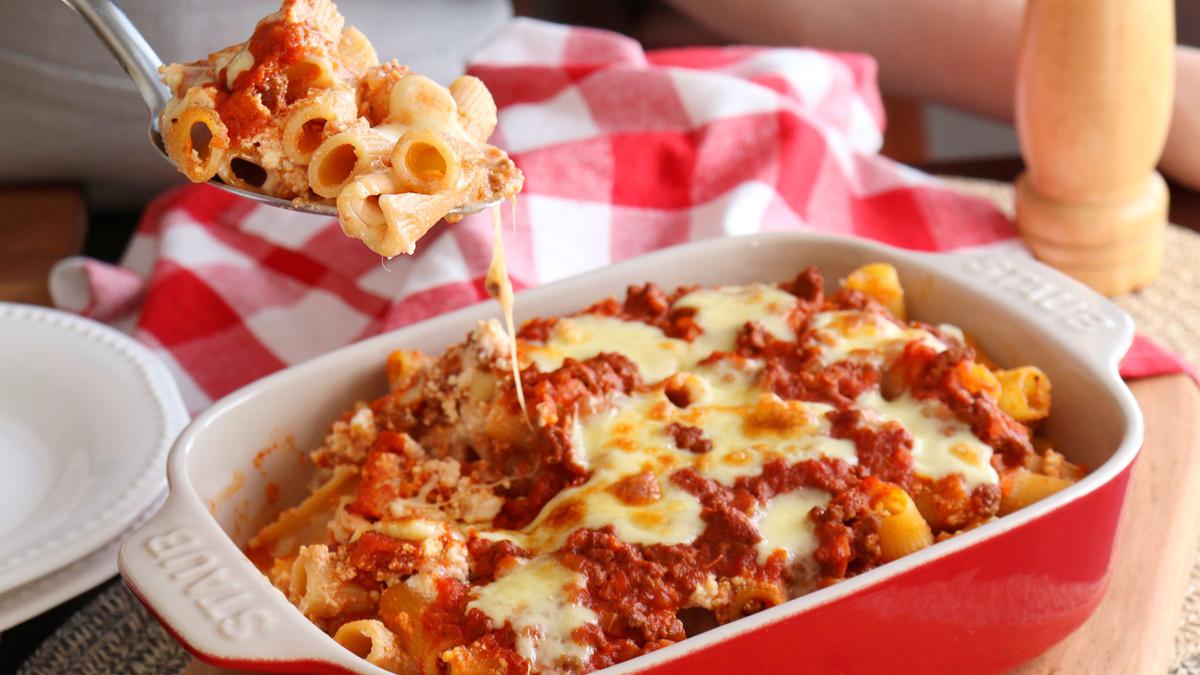 pasta al horno fideos ricota queso