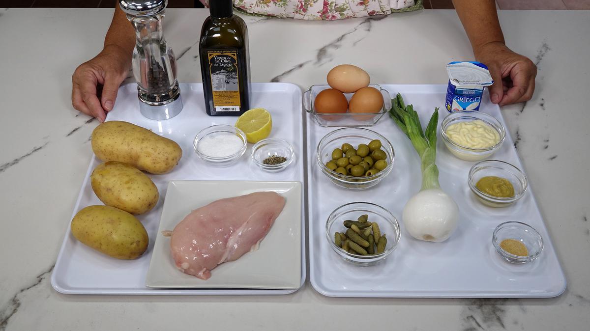 ENSALADA DE PATATAS CON POLLO AL ESTILO ALEMÁN - Loli Domínguez - Foto 1