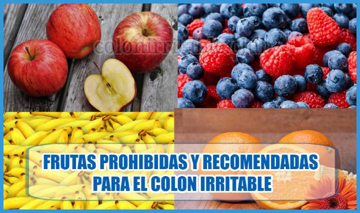 frutas prohibidas y recomendadas para el colon irritable