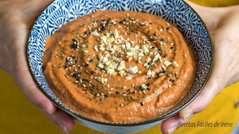 muhammara o Paté de Pimientos Rojos Asados y Nueces