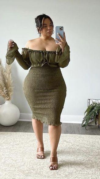 Outfits con vestidos off the shoulder