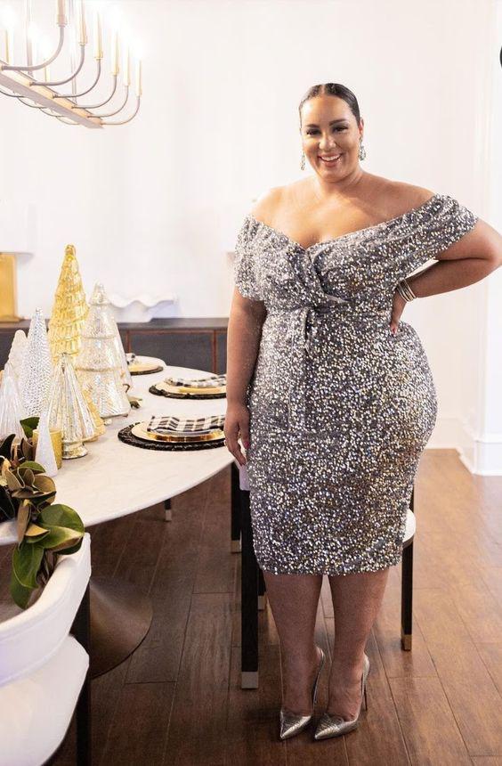 Outfits con vestidos off the shoulder