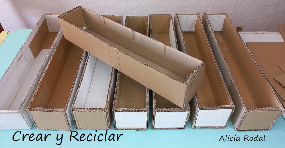 Como hacer cajones para armario, a medida, de cartón y cajas de plástico  Parte 2 | Manualidades