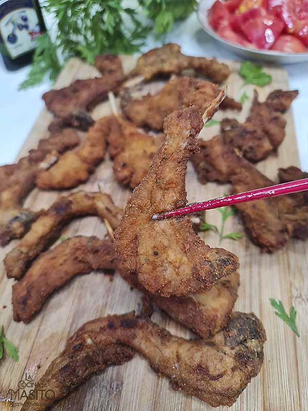 Chuletillas de cordero empanizadas