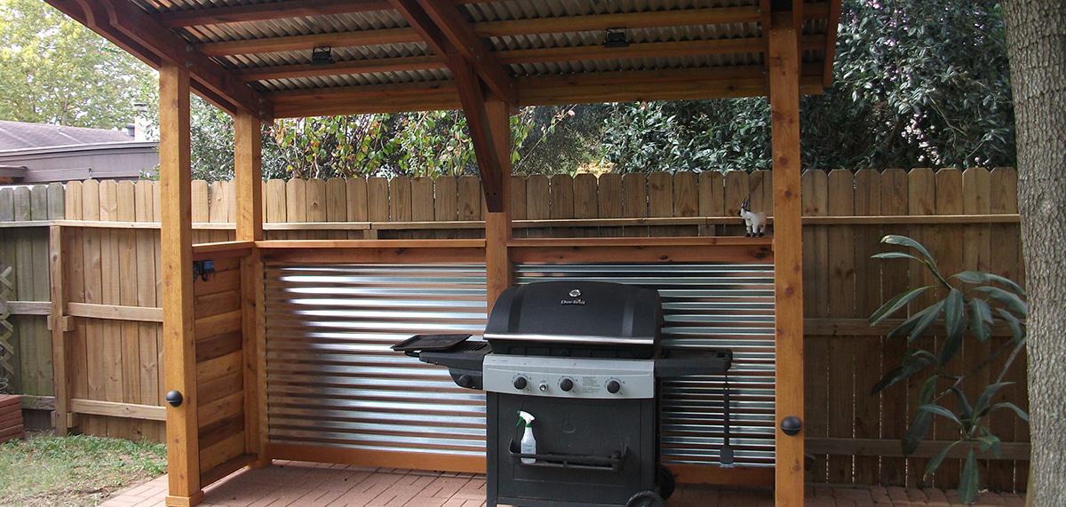 zona de barbacoa techada