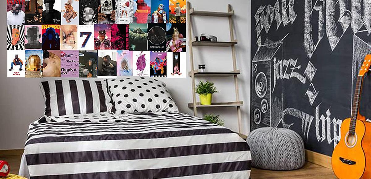 dormitorio para adolescentes rockeros
