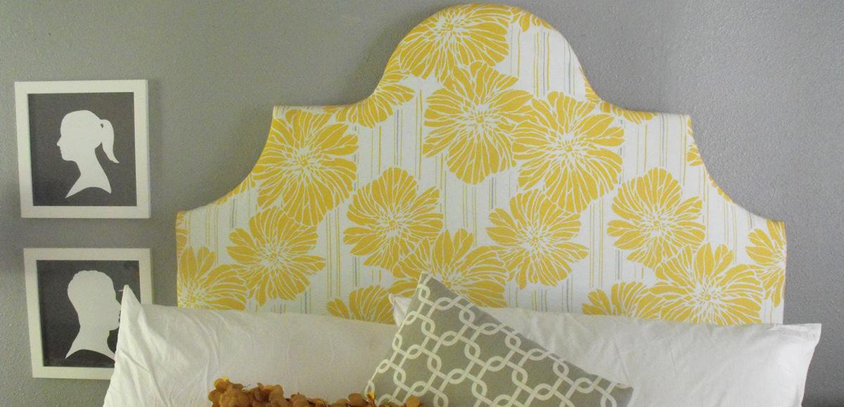 cabecera de cama tapizada