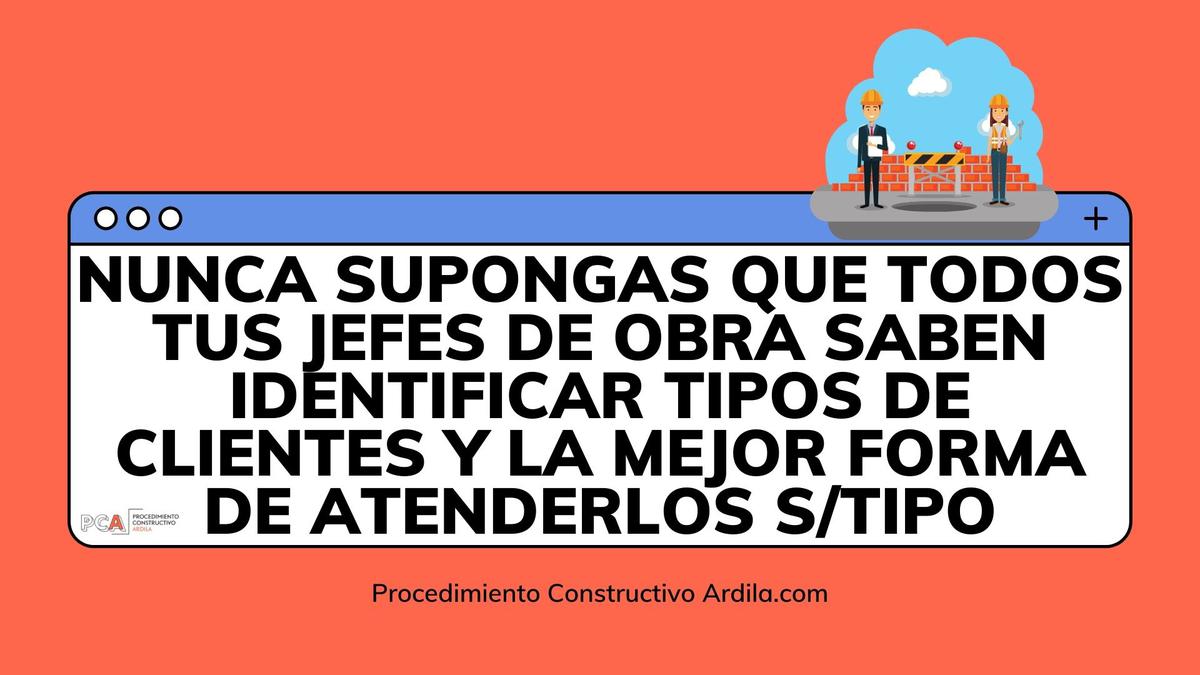 Atención al cliente del jefe de obra