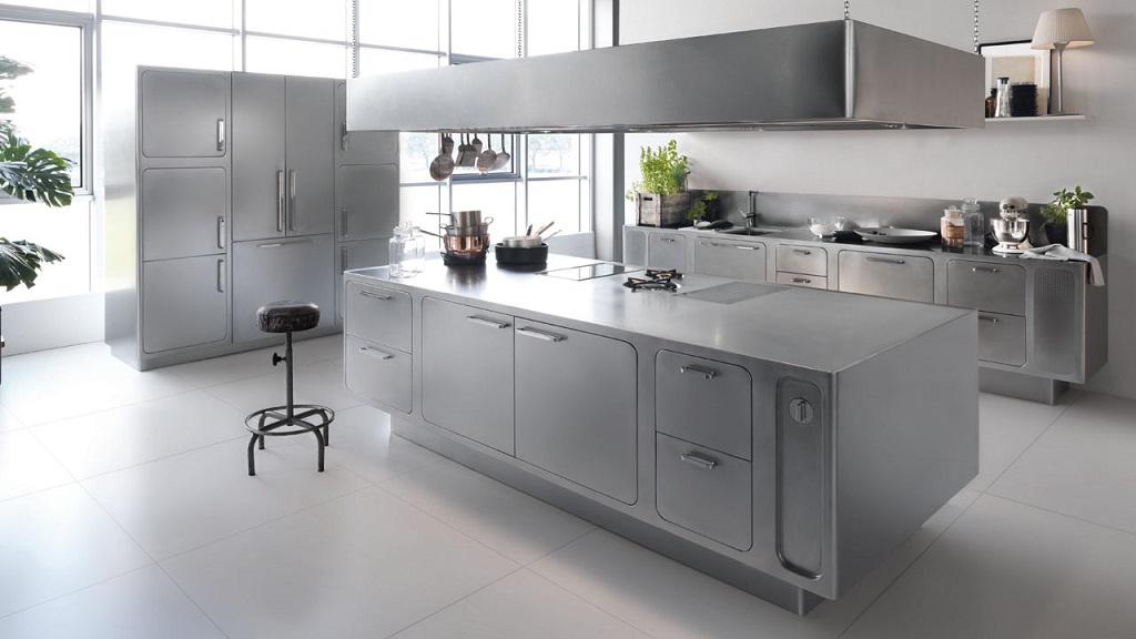 Cocina de acero inoxidable