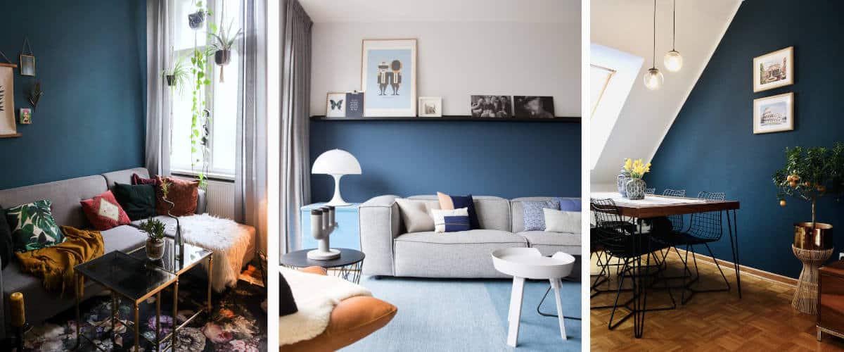 Tonos oscuros en las paredes