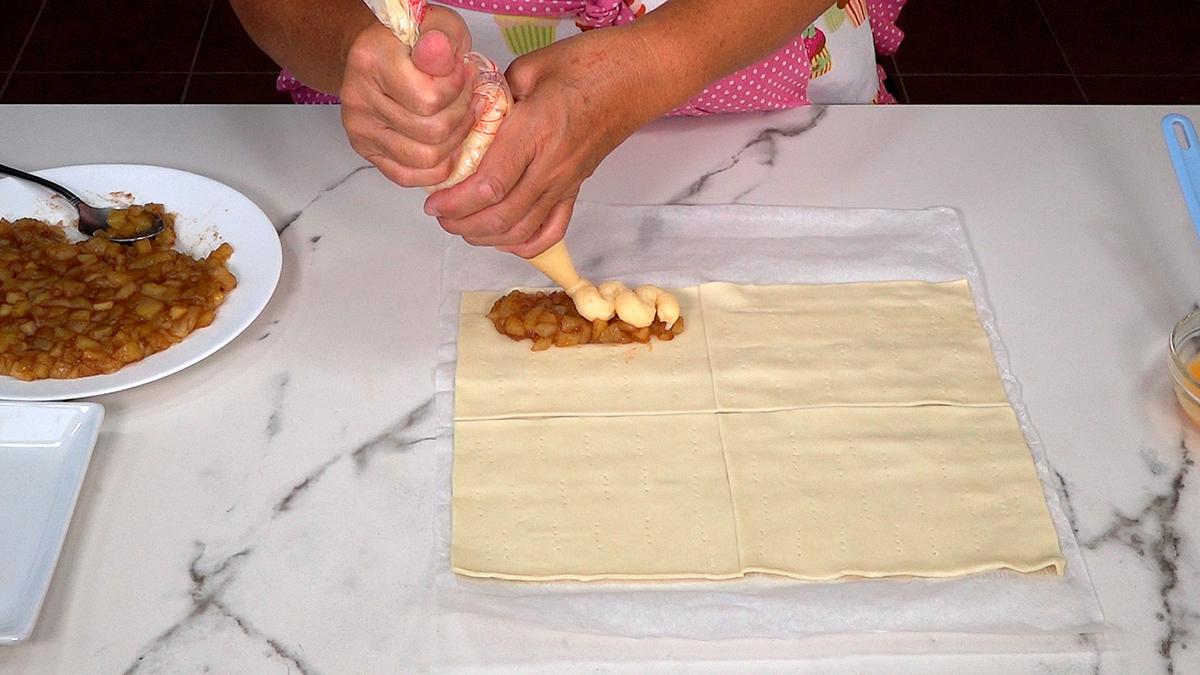 CAÑAS DE HOJALDRE CON CREMA Y MANZANAS, FÁCILES, CREERÁN QUE SON DE PASTELERÍA - Loli Domínguez - Foto 15