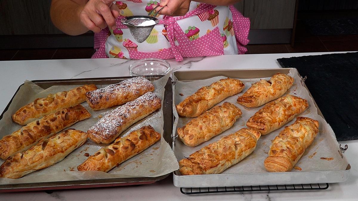 CAÑAS DE HOJALDRE CON CREMA Y MANZANAS, FÁCILES, CREERÁN QUE SON DE PASTELERÍA - Loli Domínguez - Foto 21