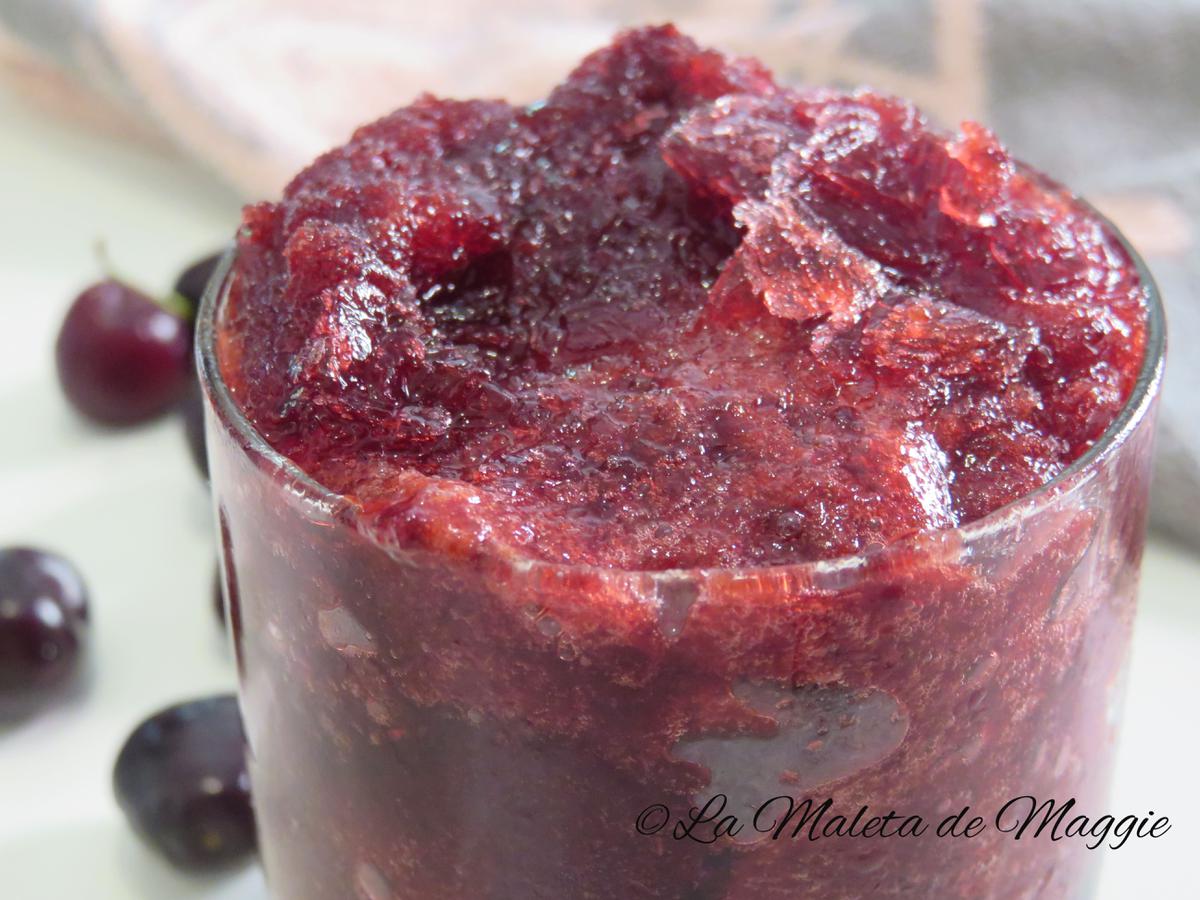 granizado de cerezas