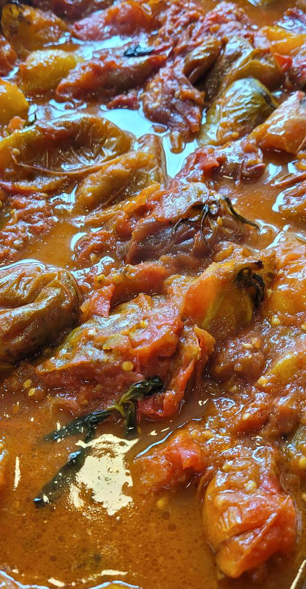 Salsa de tomates al horno