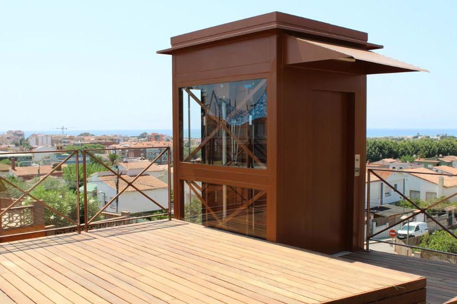 mini ascensor vertical exterior