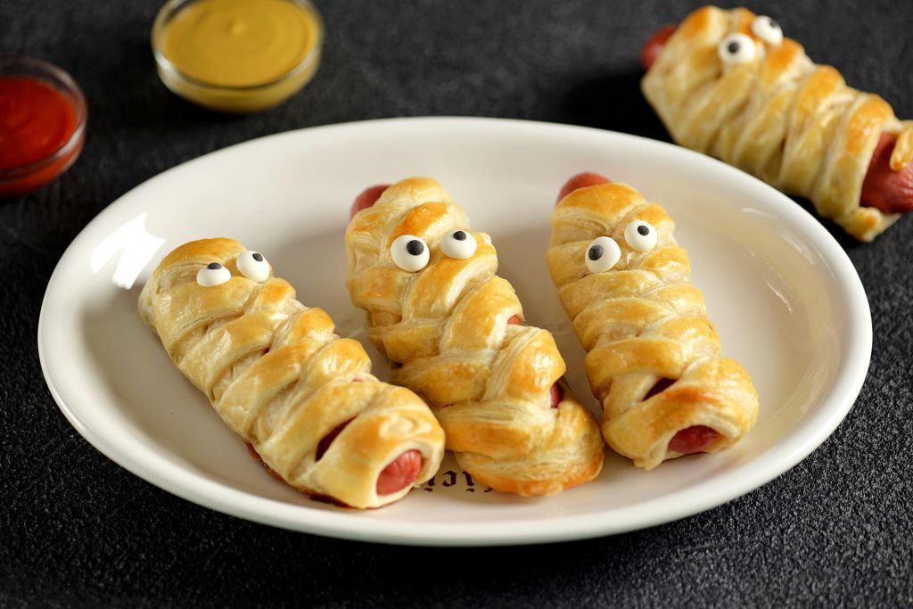 momia salchicha canape