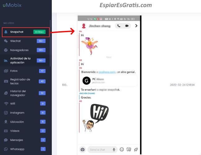 espiar snapchat