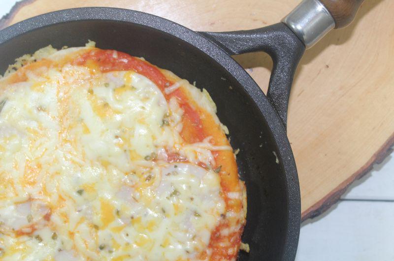 Pizza en sartén 7 minutos