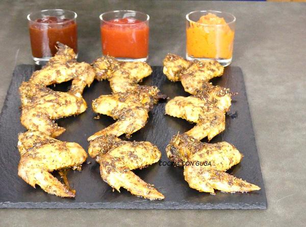 alitas de pollo en adobo