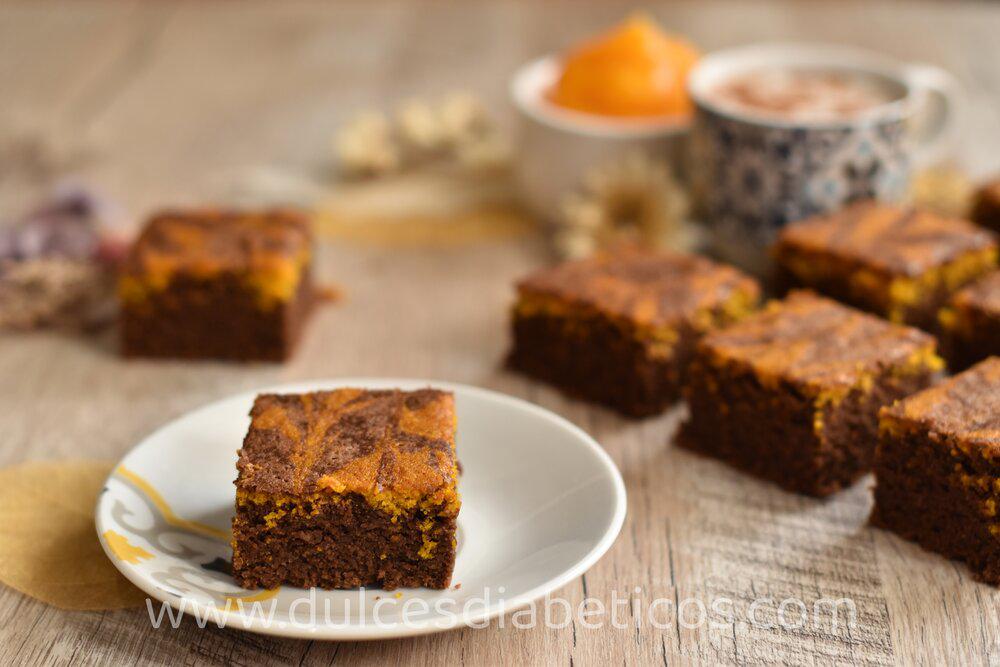 Brownies de calabaza sin azucar