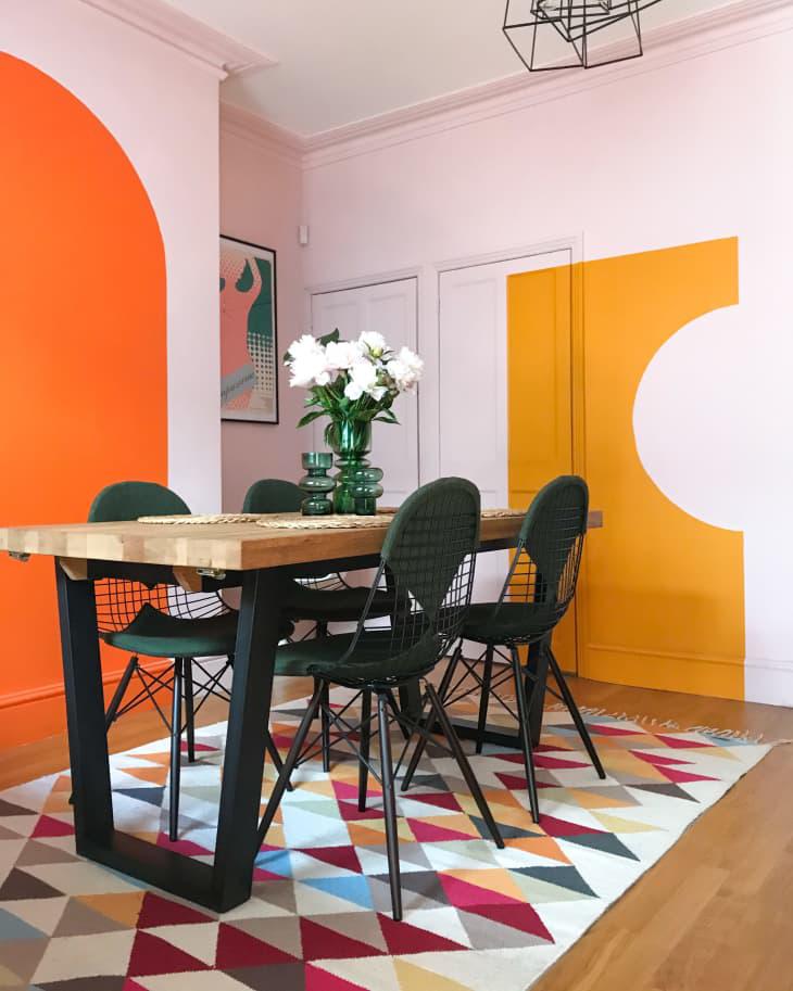 Figuras geométricas en la pared