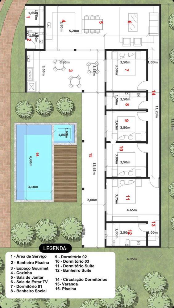 Diseños de planos para la distribución de casas de un piso
