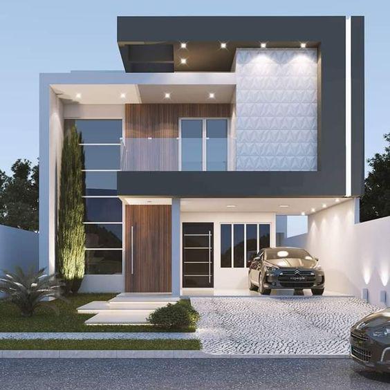 Lindas fachadas de casas modernas