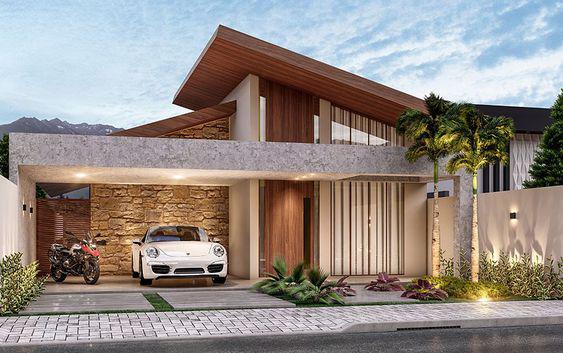 Materiales para fachadas de casas modernas