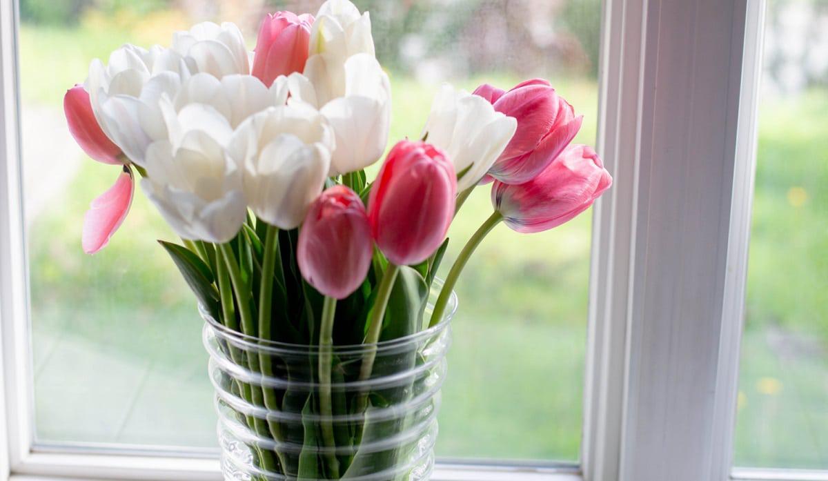 Decorar el hogar con tulipanes