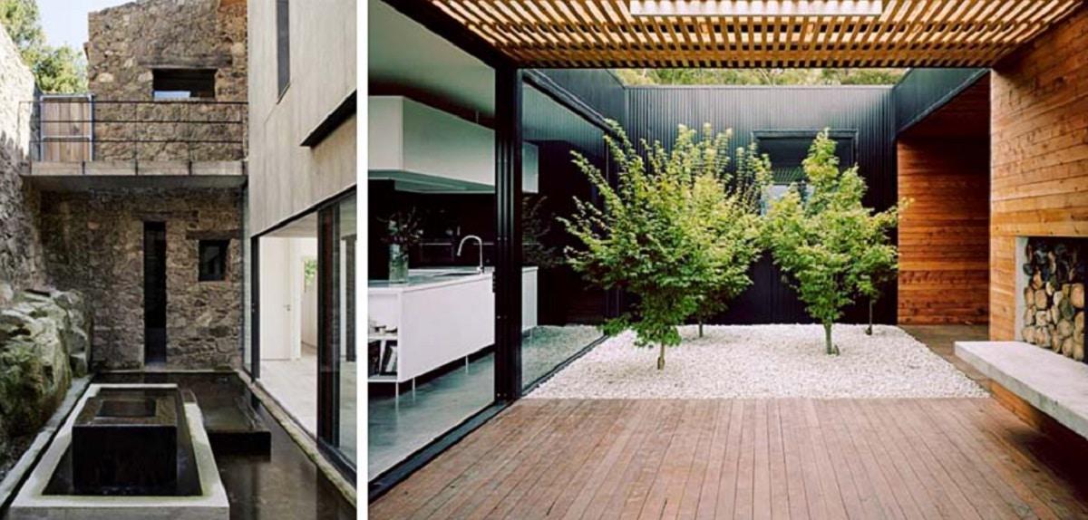 Patios con cristalera