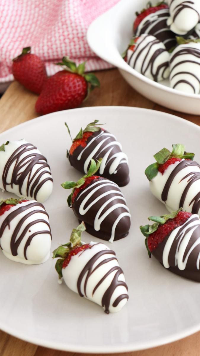 frutillas con chocolate