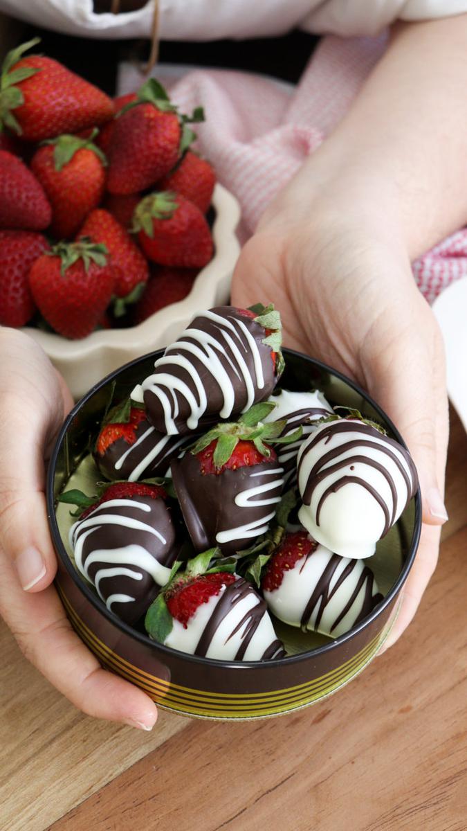 frutillas con chocolate