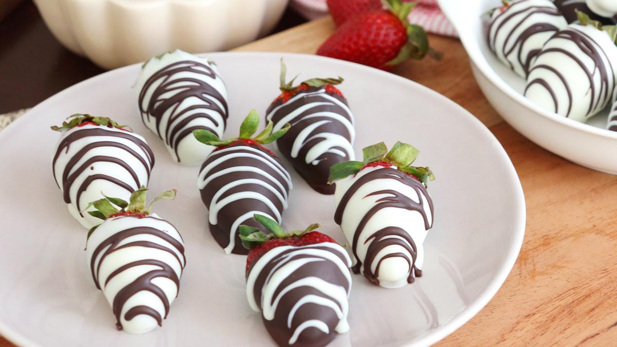 frutillas con chocolate