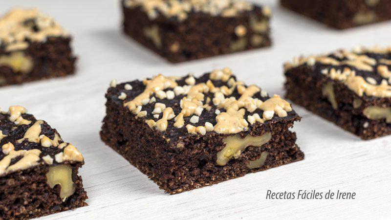 receta de brownie de avena fácil