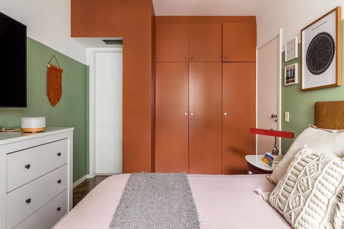 Terracota y verde decoración